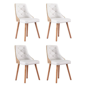 Artiss Dining Chairs | Set of 4 | PU | White