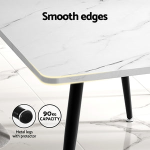 Dining Table | 1.5 m | Marble Effect Finish