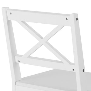 Artiss Dining Chairs and Table Dining Set 4 Cafe Chairs Set Of 5 4 Seater White