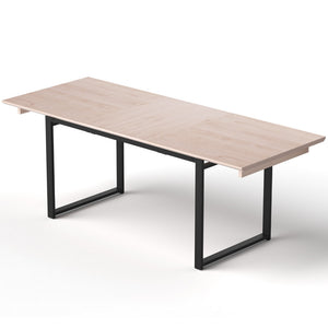 Extendable Dining Table 2m | Natural Finish | Kitchen Cafe Table