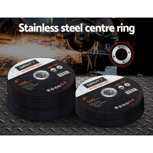 Cutting Discs | 200-Piece | 4" (100mm) Thin Cut-Off Wheels for Metal Angle Grinders