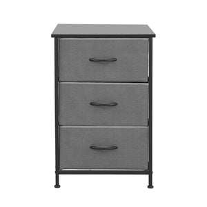 Tallboy Dresser | 3 Drawer Chest | Storage Cabinet | Grey