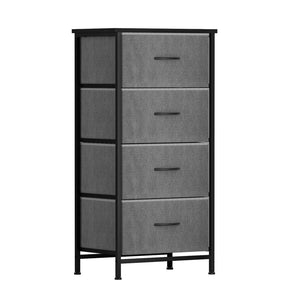 4-Drawer Chest of Drawers | Storage Dresser | Tallboy | Grey