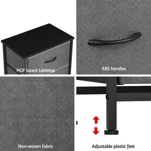 4-Drawer Chest of Drawers | Storage Dresser | Tallboy | Grey