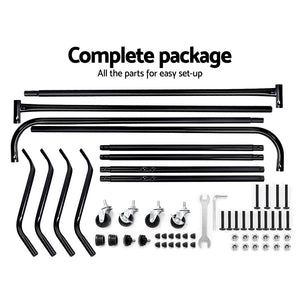 | 2X Clothes Rack | Airer | Coat Stand | 6FT Rail | Wheels