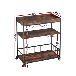Kitchen Island | Rolling Serving Cart