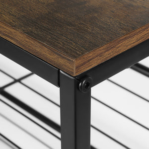 Shoe Rack | 5-Tier | Holds 25 Pairs | Walnut Finish | Bob