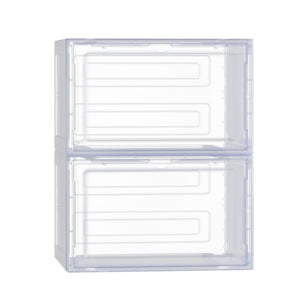 Shoe Box Rack DIY | Set of 2 | Stackable | Magnetic Door
