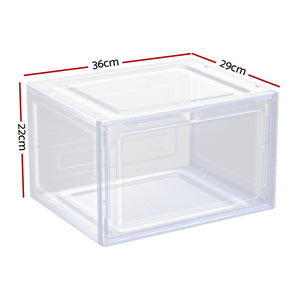 Shoe Box Rack DIY | Set of 2 | Stackable | Magnetic Door