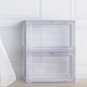 Shoe Box Rack DIY | Set of 2 | Stackable | Magnetic Door