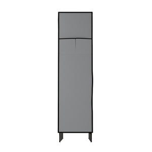 Large Portable Clothes Closet | Wardrobe with Shelf | Grey