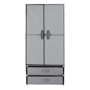 Artiss Large Portable Clothes Closet Wardrobe with Magnetic Door Grey