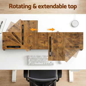 Dual Monitor Stand Riser | Desktop Screen Shelf