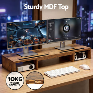 Dual Monitor Stand Riser | Desktop Screen Shelf