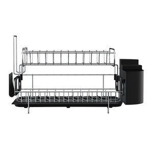 Cefito | Dish Rack | Drying Drainer | Cup Holder Cutlery Tray | Kitchen Organiser | 2-Tier