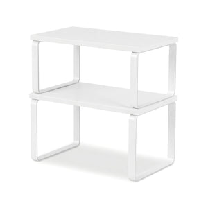 Kitchen Storage Shelves Set of 2 | Cupboard Organiser Rack