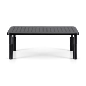 Monitor Stand | Adjustable Riser | 3 Height Levels | Desk Organiser | Black