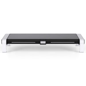 RGB Monitor Stand | USB Hub | Desk Organiser Charging Stand | Black