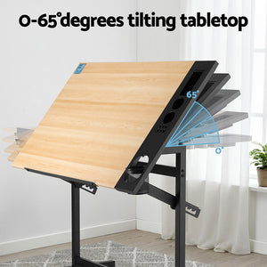 Drawing Desk | Tilting Drafting Table | Multi-Purpose Craft Station