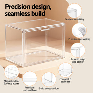Acrylic Display Case | Transparent Dust Cover | Toy & Model Storage | 27cm