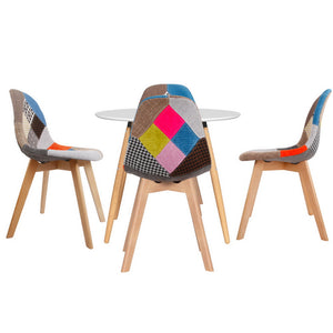 1 Artiss Dining Table and 4 Chairs Set | DSW White