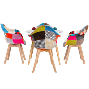 Artiss Dining Table & 4 Chairs Set | DSW | White | Modern | Dining Room Furniture