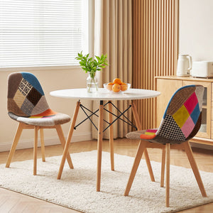 Dining Table & Chairs Set | 3 Piece Round 2 Seater Set | White