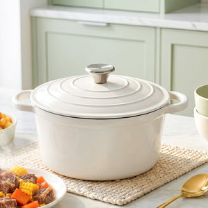 Enamelled Cast Iron Dutch Oven | 3.8L | Lid Included | Sourdough Baking Pot