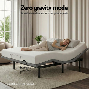Adjustable Bed Frame Double | Electric Base | Wireless Remote | Zero Gravity