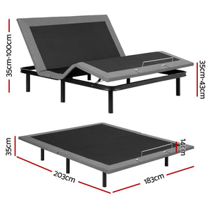 Adjustable Bed Frame King | Electric Base | Wireless Remote | Zero Gravity