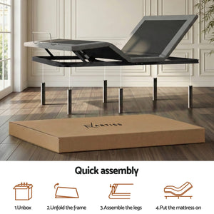 Adjustable Bed Frame King | Electric Base | Wireless Remote | Zero Gravity