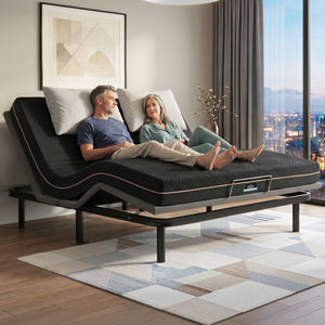 King Adjustable Bed & Mattress Set | Head & Foot Incline | 18cm Mattress
