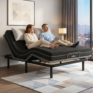 Queen Adjustable Bed & Mattress Set | Head & Foot Incline | 18cm Mattress