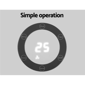 Tower Evaporative Air Cooler | Portable Cool Fan Humidifier | 6L