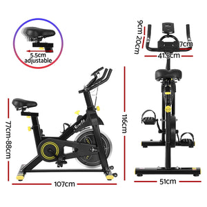 Everfit Spin Bike | Exercise Bike | Cardio Gym | Bluetooth APP Connectable