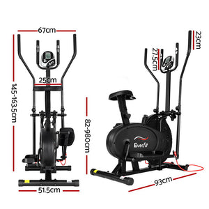 Everfit Exercise Bike | 5 in 1 Elliptical Cross Trainer | Home Gym | Indoor Cardio