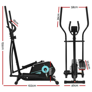 Everfit Exercise Bike | Elliptical Cross Trainer | Home Gym Fitness Machine | Magnetic Resistance