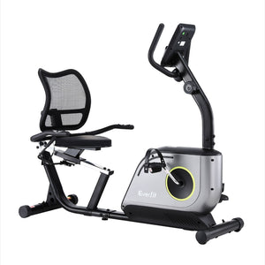 Everfit Recumbent Exercise Bike | Magnetic Cycling | Mesh Chair | 120kg Loading