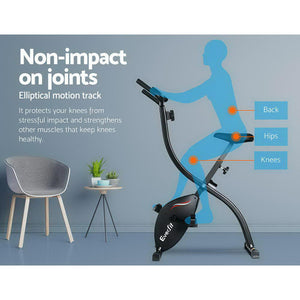 Everfit Folding Exercise Bike | Magnetic X-Bike | Indoor Cycling Cardio