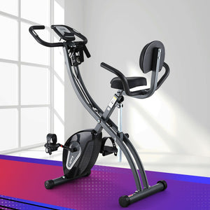 Everfit Folding Exercise Bike | Magnetic X-Bike | Aerobic Trainer | Indoor Cycling