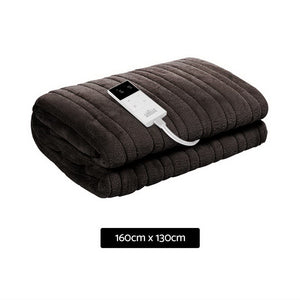 Bedding | Electric Throw Blanket | Chocolate