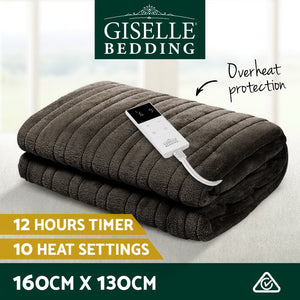 Bedding | Electric Throw Blanket | Chocolate