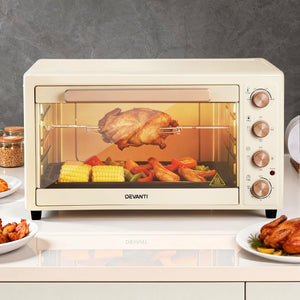 60L Convection Oven | 2000W Electric | Cream
