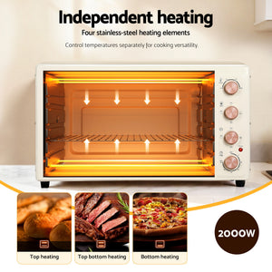 60L Convection Oven | 2000W Electric | Cream