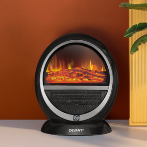 Devanti Electric Fireplace Fire Heaters | 1500W