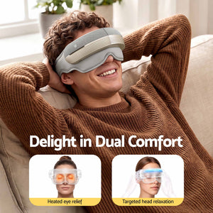 Eye & Head Massager | Heat, Air Compression & Bluetooth Music