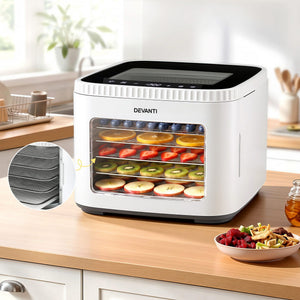 Mini Food Dehydrator | 5 Tray Fruit Dryer | White