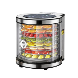 Food Dehydrator | 8 Trays | Stainless Steel | Auto-Rotate | 700W | 10 Programs