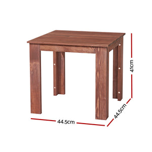 Coffee Side Table | Wooden Desk | Outdoor Furniture | Camping Garden | Brown