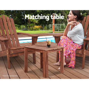 Coffee Side Table | Wooden Desk | Outdoor Furniture | Camping Garden | Brown